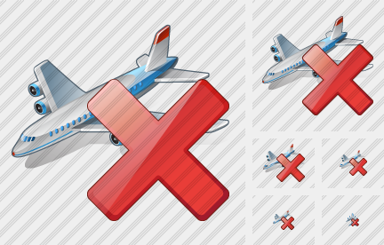 Airplane Delete Symbol
