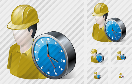Builder Clock Symbol