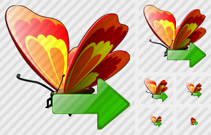 Icono Butterfly Export