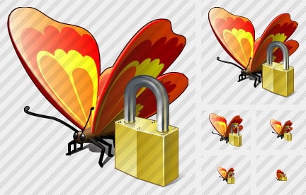 Icono Butterfly Locked