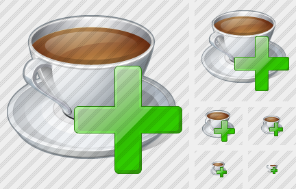 Coffee Cup Add Symbol