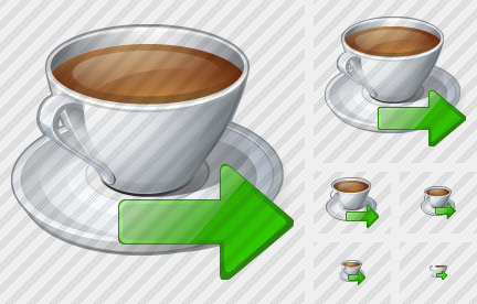 Иконка Чашка кофе Экспорт