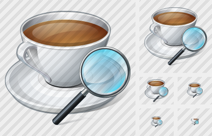 Icono Coffee Cup Search 2
