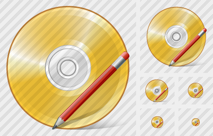 Icône Compact Disk Edit
