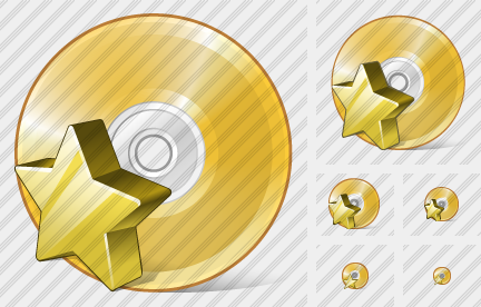 Icono Compact Disk Favorite