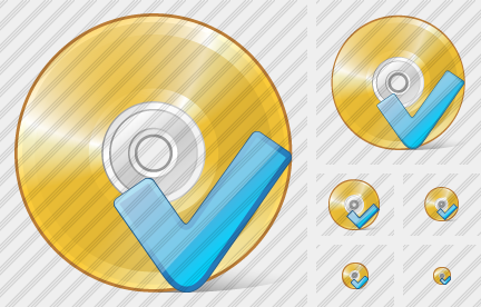 Icono Compact Disk Ok