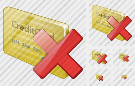 Icône Credit Card Delete