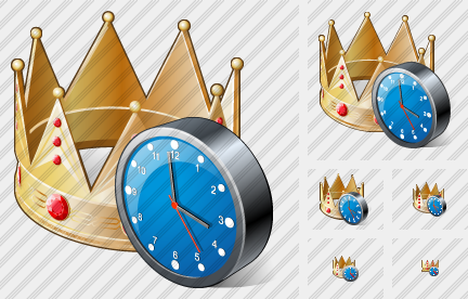 Icône Crown Clock