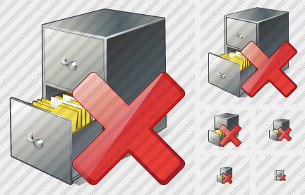 Icono Document Box Delete