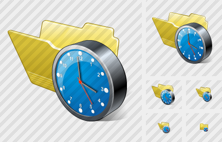 Icône Folder Clock