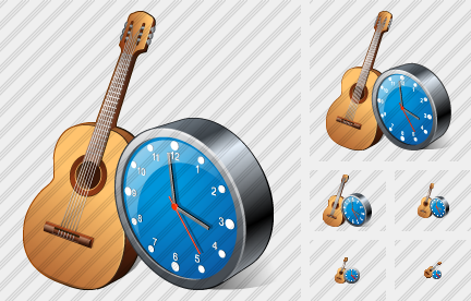 Icono Guitar Clock