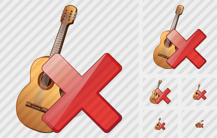 Guitar Delete Symbol