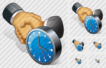 Icône Handshake Clock