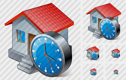 Home Clock Symbol