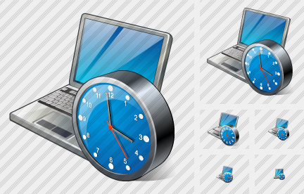 Icono Laptop Clock