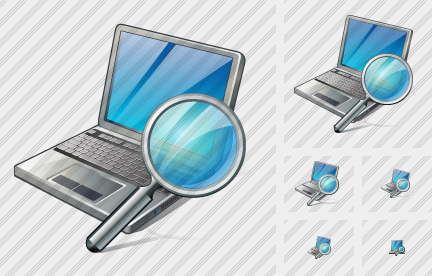 Icono Laptop Search