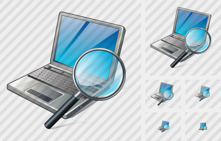 Icône Laptop Search 2