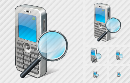 Icono Mobile Phone Search 2