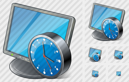 Icono Monitor Clock