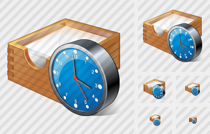 Icône Paper Box Clock
