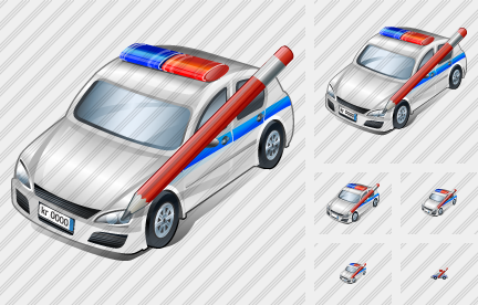 Police Car Edit Symbol