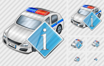 Icône Police Car Info