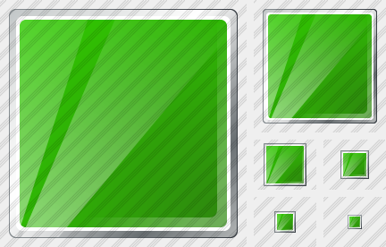 Rectangle Green Symbol