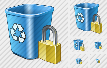 Recycle Bin Locked Symbol