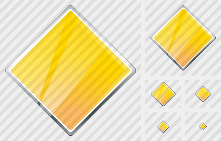 Icône Rhombus Yellow