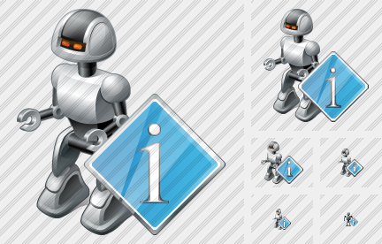 Icône Robot Info