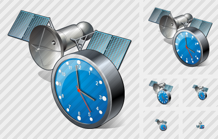 Icône Satellite Clock