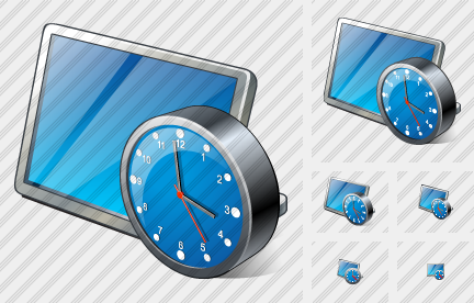 Icône Screen Clock