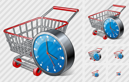 Icône Shopping Clock