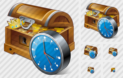 Icône Treasure Clock
