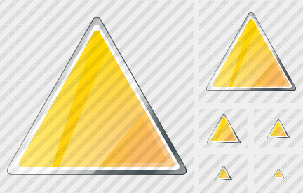 Иконка Треугольник Жёлтая