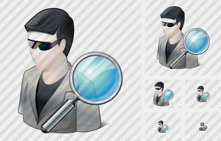 Icône User Sun Glasses Search