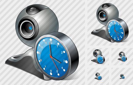Icono Web Camera Clock
