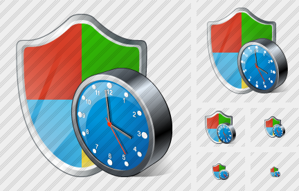 Icona Sicurezza di Windows Orologio