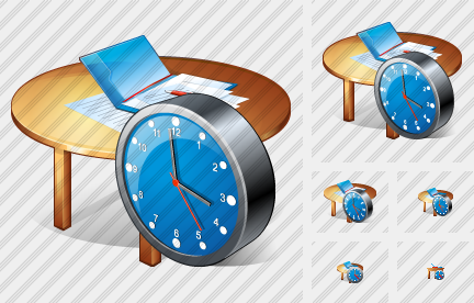 Icono Work Table Clock