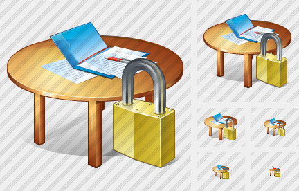 Icono Work Table Locked