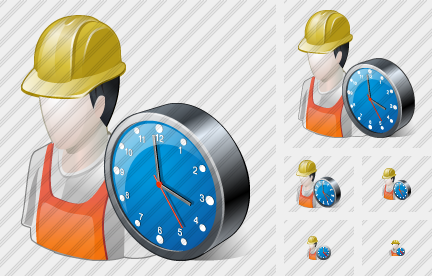 Icône Worker Clock