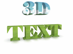 rotating 3d text creator