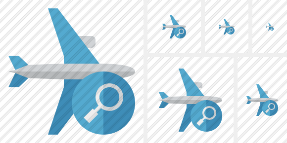 Airplane Horizontal Search Symbol