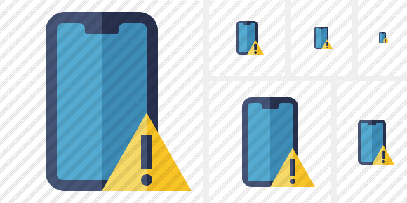 Icône Smartphone 2 Warning