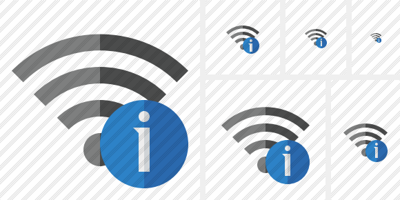 Icône Wi Fi Information