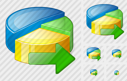 Pie Chart Export Icon