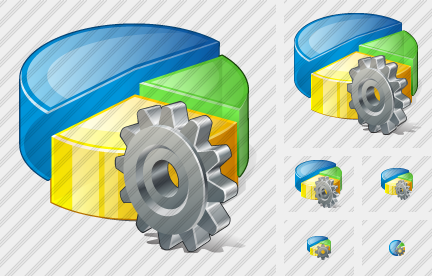 Icona Grafico a Torta Impostazioni