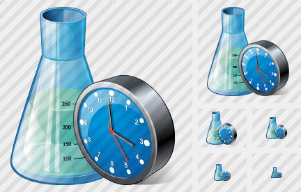 Icône Flask Clock