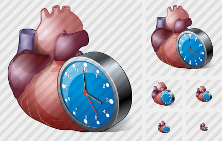 Icône Heart Clock