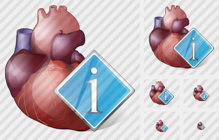Icône Heart Info